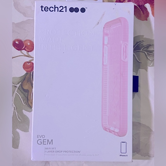 APPLE 🍎 IPHONE X PINK TECH21 PHONE CASE NIB - Picture 2 of 7